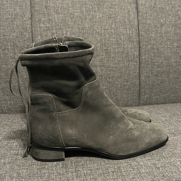 Aquatalia Lisa Weatherproof Suede Slouch Boots - Picture 3 of 9